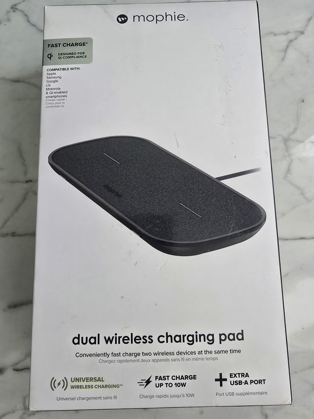 Mophie Dual Wireless Charging Pad - 10W Black